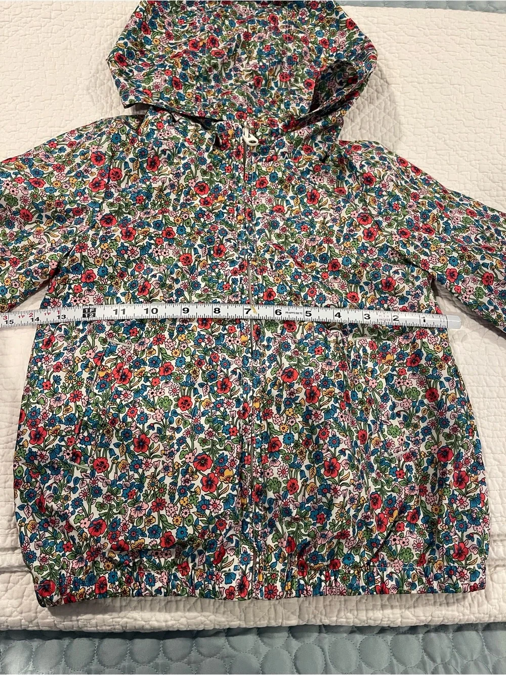Baby GAP Ditzy Floral Hooded Windbreaker Jacket Multicolor Flowers 5T 2017 Vtg